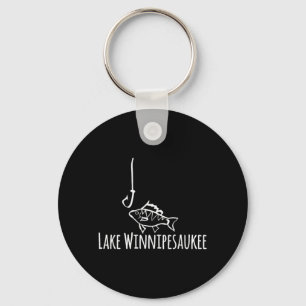Chaveiro Lago Winnipesaukee Anzol de Pesca Barco Fofo