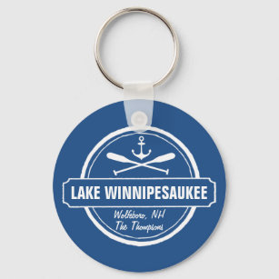 Chaveiro Lago Winnipesaukee NH cidade personalizada, nome, 