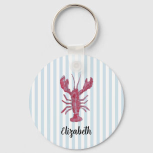 Chaveiro Lagosta com Nome Personalizado Pintura Faixa