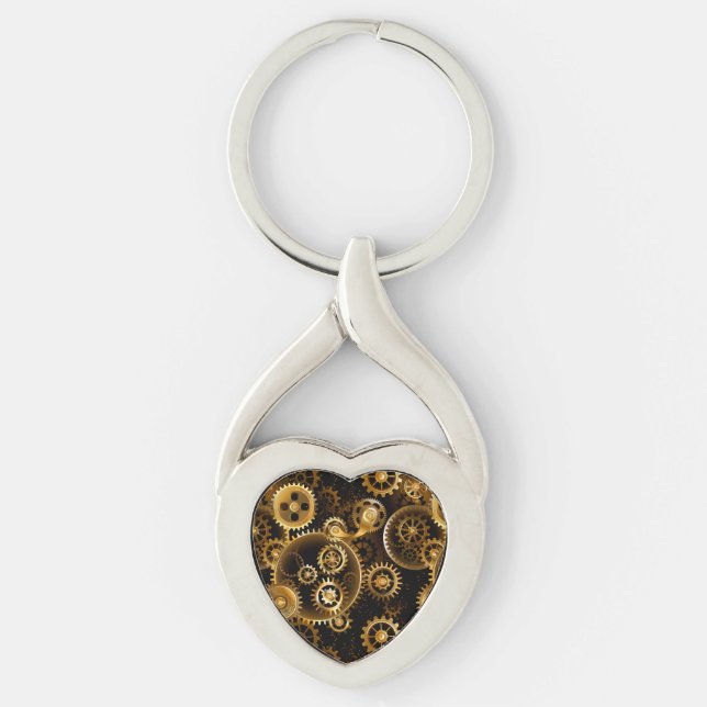 Chaveiro Lágrimas de latão sem costura (Frente)