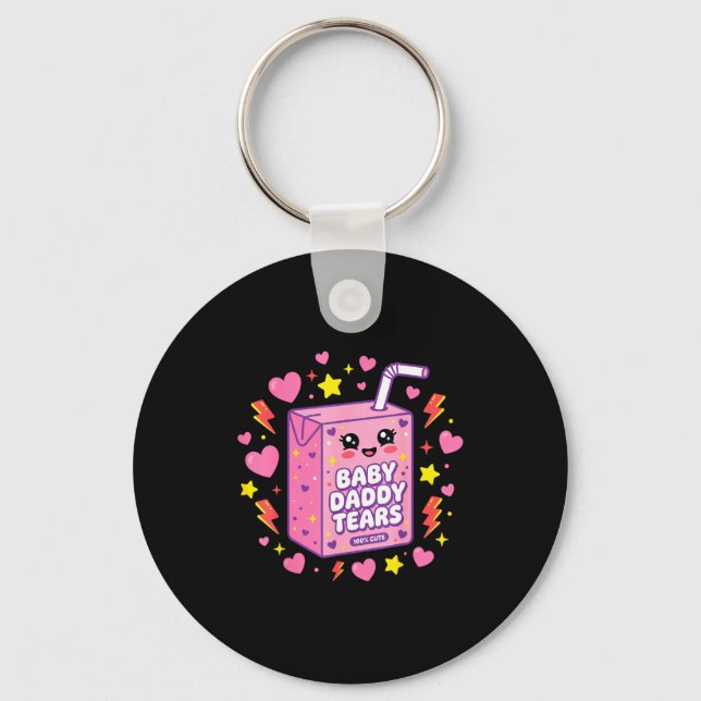 Chaveiro Lágrimas de papai bebê kawaii caixa de suco fofo e (Frente)