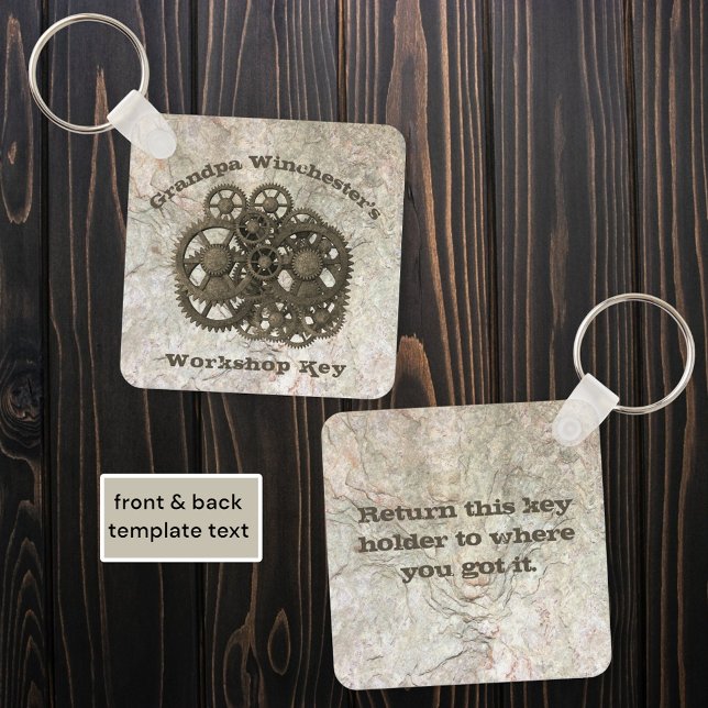 Chaveiro Lágrimas Russas, Vapor-Se Na Modelo De Pedra (key holder front and back template)