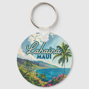 Chaveiro Lahaina Maui Hawaii - Retro Costeiro de Praia
