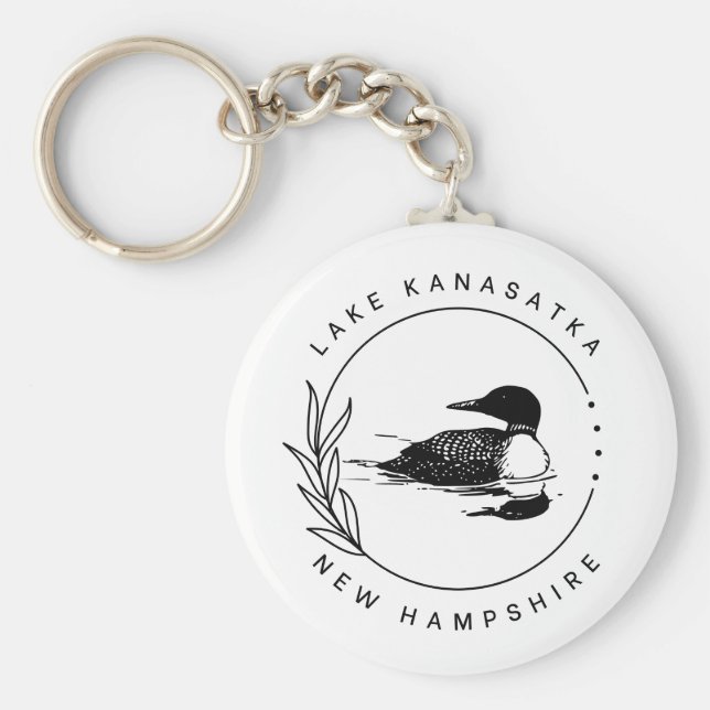 Chaveiro Lake Kanasatka Loon Key Ring (Frente)