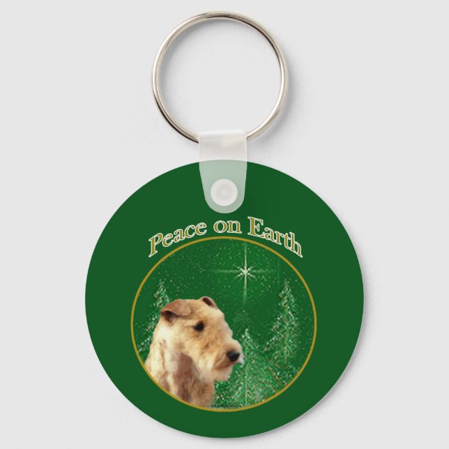 Chaveiro Lakeland Terrier Peace (Frente)