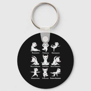 Chaveiro Lama Yoga - Roupa de Ioga de Ginástica Esportiva d