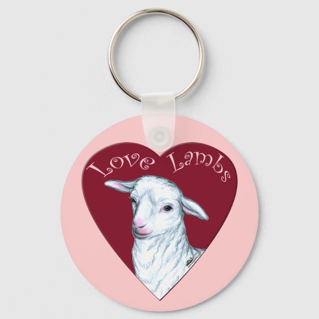 Chaveiro Lambs de Amor (Frente)