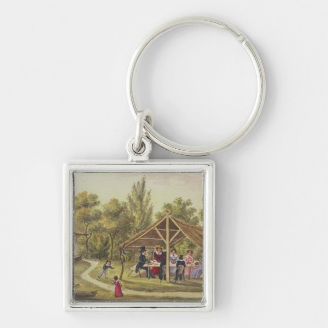 Chaveiro Lanche em uma taberna do jornal de (Frente)