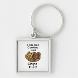 Chaveiro Lanches Estou Na Dieta De Cookies E Chips Engraçad