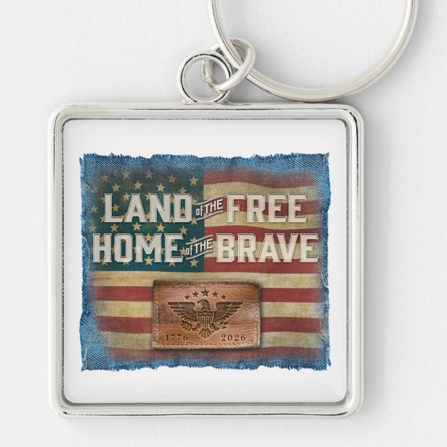 Chaveiro Land of the Free - Keychain (Frente)