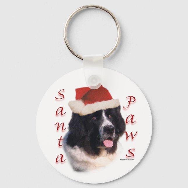 Chaveiro Landseer Newfound Papais noeis Paws (Frente)