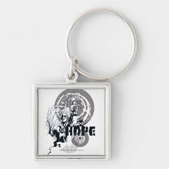 Chaveiro Lanterna Azul Gráfico 4 (Frente)