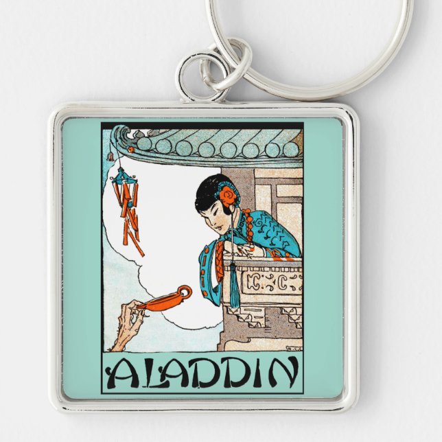 Chaveiro Lanterna Mágica Chinesa Vintage Aladdin  (Frente)
