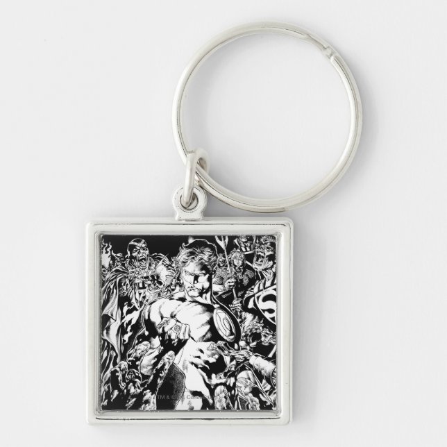 Chaveiro Lanterna Verde Cercada (Frente)