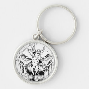 Chaveiro Lanterna Verde com corrente de luz