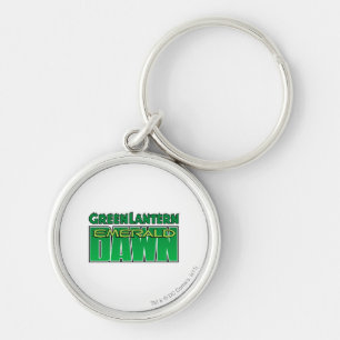 Chaveiro Lanterna verde - logotipo esmeralda do alvorecer