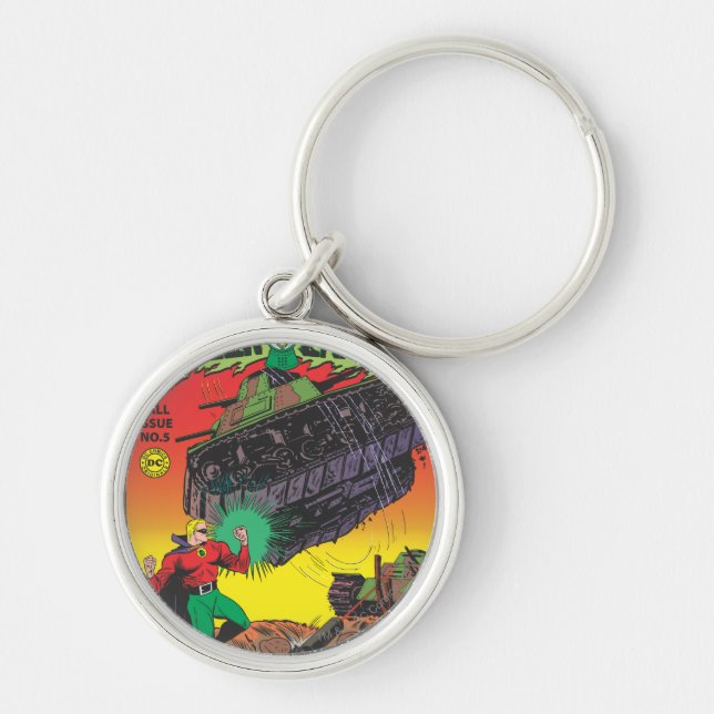 Chaveiro Lanterna Verde nas trincheiras (Frente)