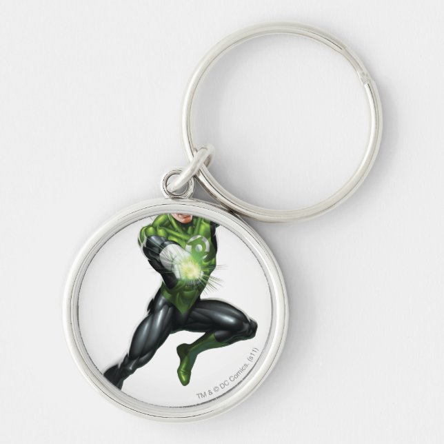 Chaveiro Lanterna Verde - Totalmente Renderizado, Pulando (Frente)