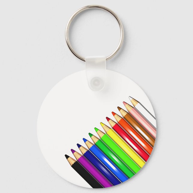 Chaveiro lápis a cores (Frente)