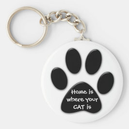 Chaveiro Lar é onde seu CAT é Key Ring