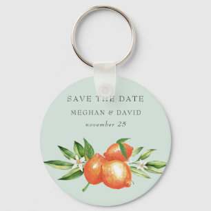 Chaveiro Laranja Blossomo Citrus Botanical Save The Date