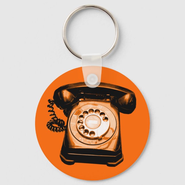 Chaveiro Laranja de linha direta (Frente)