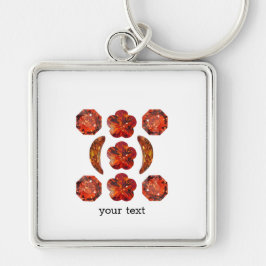 Chaveiro Laranja Gemstone Art.
