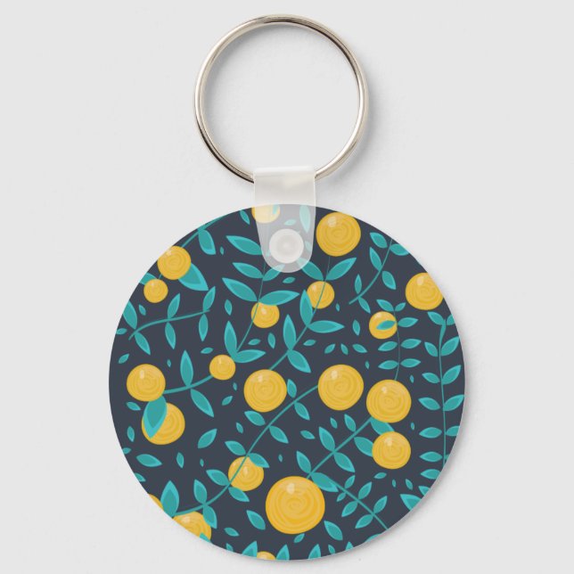 Chaveiro Laranja Vintage Fruta (Frente)