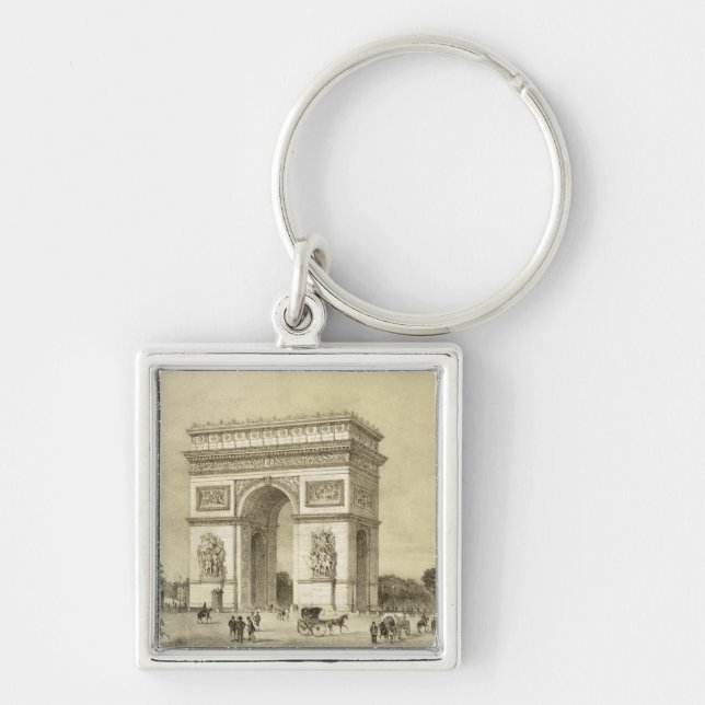 Chaveiro L'Arc de Triomphe, Paris, gravada por Auguste Bry (Frente)