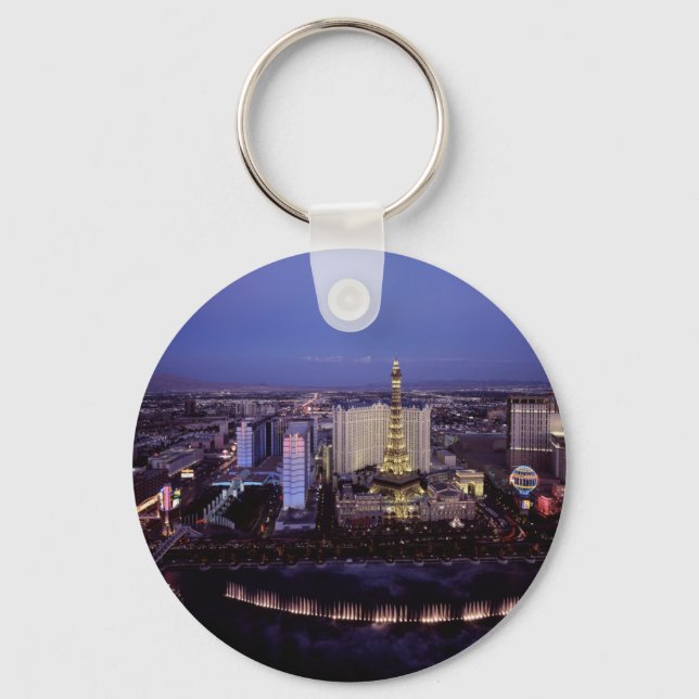 Chaveiro Las Vegas Strip Aerial View Casino Gambling City (Frente)