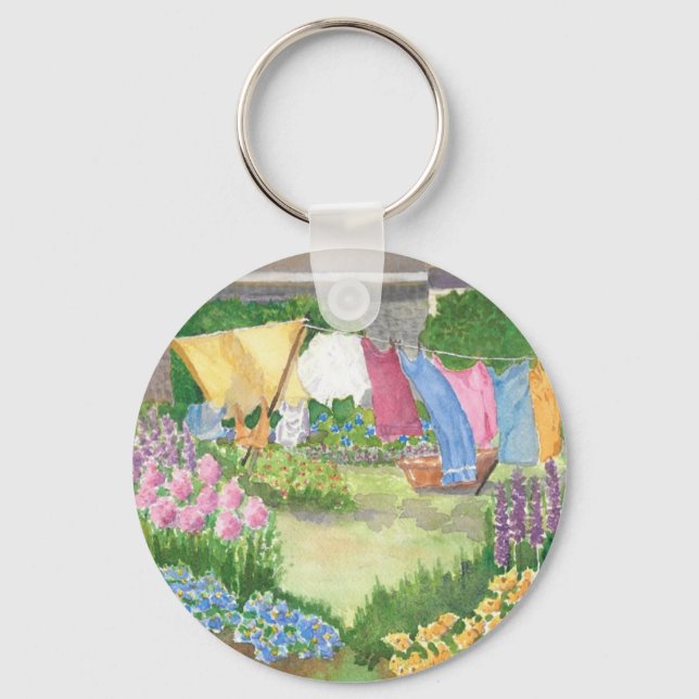 Chaveiro Laundry de Kathy na cadeia-chave Maine de Monhegan (Frente)