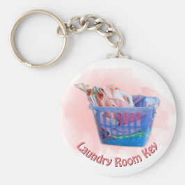 Chaveiro Lavagem Colorida Em Pincéis De Cesto Azul