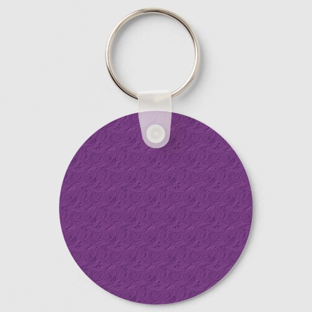 Chaveiro Lavanda em relevo Rosa Roxo (Frente)