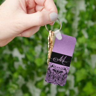 Chaveiro Lavanda Roxo do Monograma