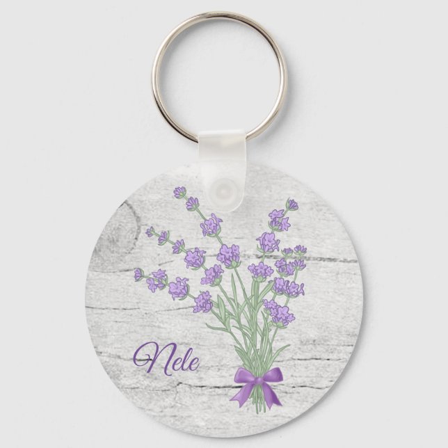 Chaveiro Lavendelstrauss, personalisiert  (Frente)