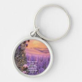 Chaveiro Lavender keychain Lamentations 3:23