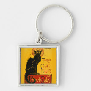 Chaveiro Le Chat Noir The Black Cat Art Nouveau Vintage