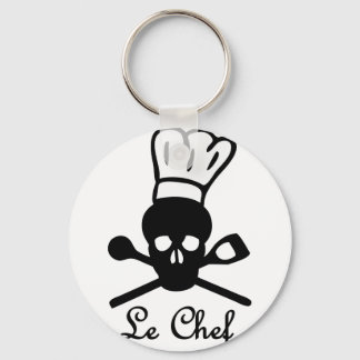 Chaveiro le ícone do crânio do chef