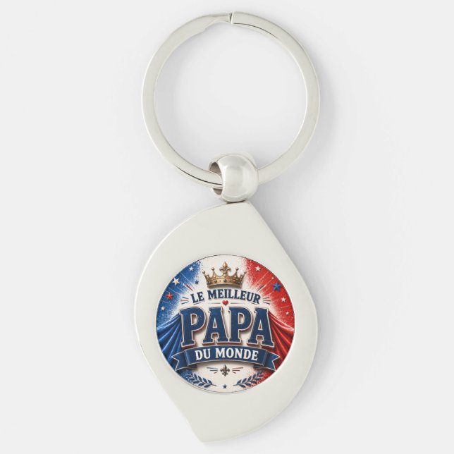 Chaveiro Le Meilleur Papa du Monde (Frente)