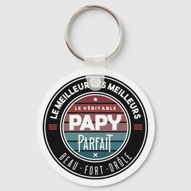 Chaveiro Le véritable papy parfait (Frente)