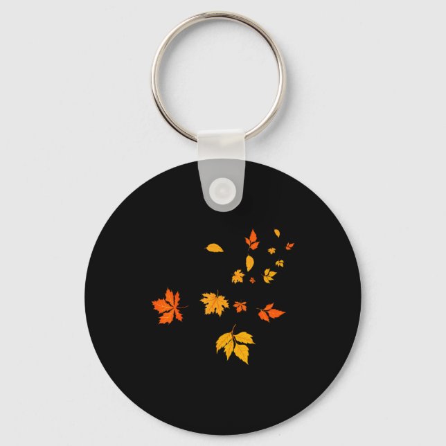 Chaveiro Leaf Blower Fall Leaves Funny Halloween Couple Mat (Frente)