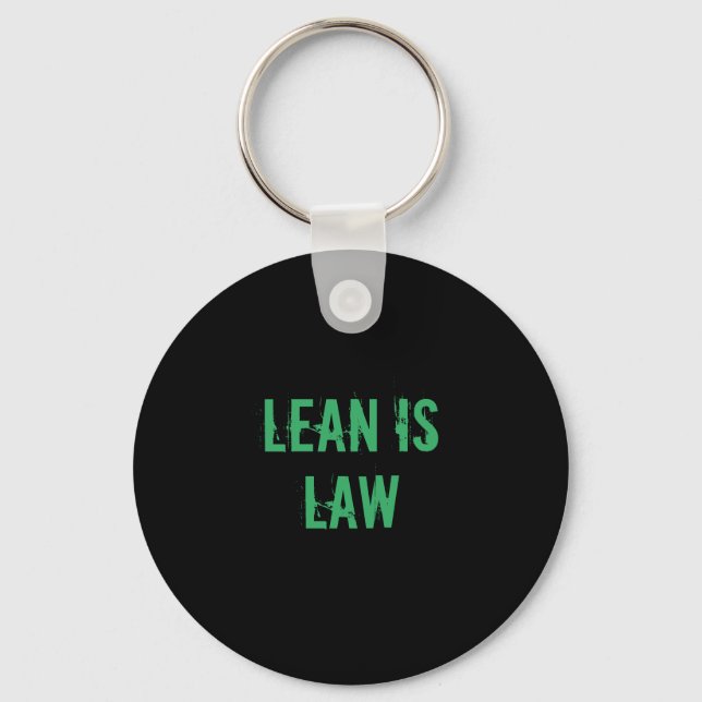 Chaveiro Lean is Law Fitness Personal Trainer Bodybuilding (Frente)