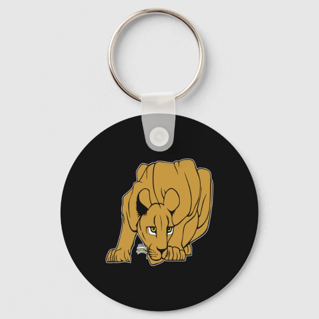 Chaveiro Leão de Montanha Puma Cougar Negro (Frente)