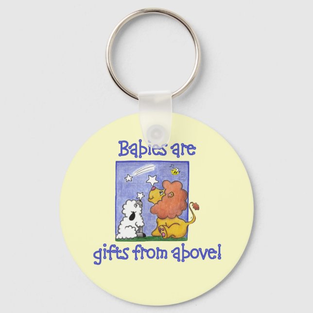 Chaveiro Leão e Lambe pegam estrelas em queda (Frente)