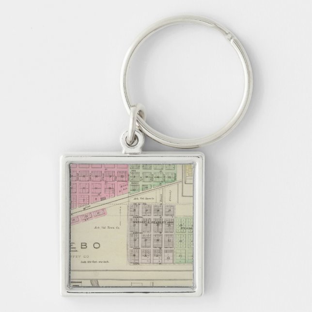 Chaveiro Lebo, LeRoy e Strawn, Kansas (Frente)