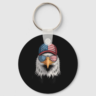 Chaveiro Legal 4 De Julho De Eagle Usa Flag Sungles Indepen