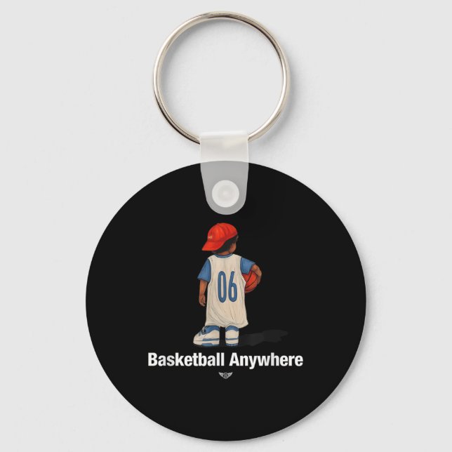 Chaveiro Legal Basquete Em Qualquer Lugar Com Um Garoto De  (Frente)