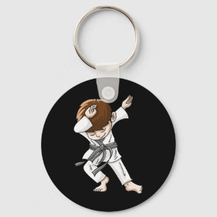 Chaveiro Legal Dabbing Karate Boy Engraçado Dança de salto 