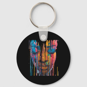 Chaveiro Legal mulher africana pintada a cores, junetee