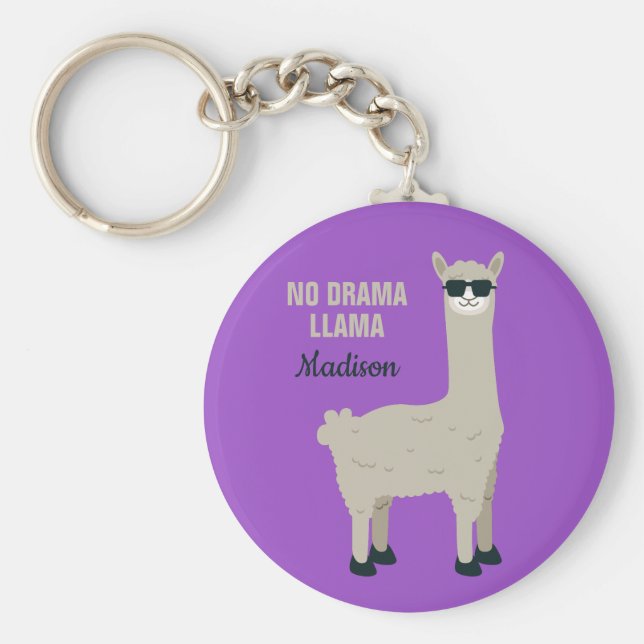 Chaveiro Legal nome personalizado do Llama e cadeias de cha (Frente)